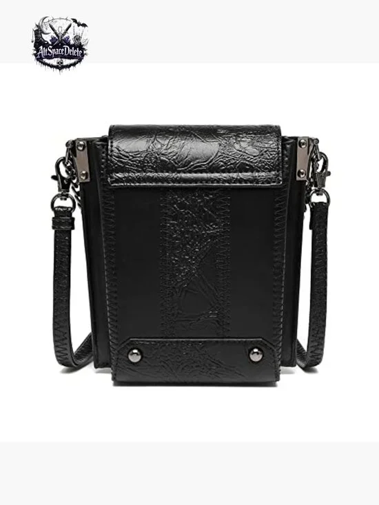 Small Crossbody Bag PU Leather Adjustable Strap Festival Costume Accessory - Picture 7 of 7